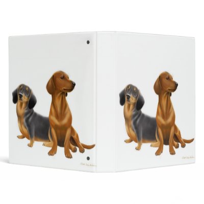 Dachshund Dogs Binder by twopurringcats