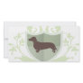 Dachshund Doxie Classic Crest Design Photo Card