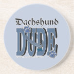 Dachshund DUDE Beverage Coaster