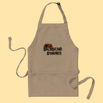 Dachshund Dynamite aprons