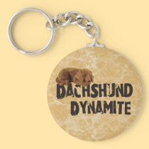 Dachshund Dynamite keychains