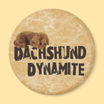 Dachshund Dynamite magnets