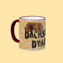 Dachshund Dynamite mugs