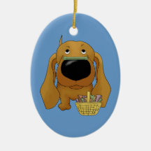 Dachshund - Easter Bone Hunt, Anyone? Christmas Ornament