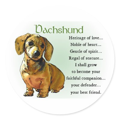 Dachshund Gifts Stickers by DogsByDezign