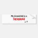 Dachshund Grandchild Bumper Stickers