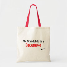 Dachshund Grandchild Tote Bags