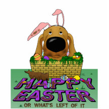 Dachshund Happy Easter Sculpture Cut Out