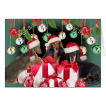 Dachshund Jingle Bells Cards