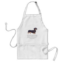 Dachshund Keepsake - Male Aprons