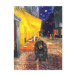 Dachshund (LH-BT) - Terrace Cafe Postcard