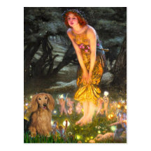 Dachshund (LHSable) - MidEve Post Card