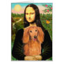Dachshund (LHSable) - Mona Lisa Card