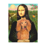 Dachshund (LHSable) - Mona Lisa postcards
