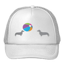 Dachshund.  Life's a Beach Ball! Trucker Hats
