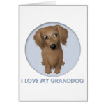 Dachshund (Long-Hair) Granddog Card