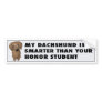 Dachshund (Long-Hair) Honor Bumper Sticker