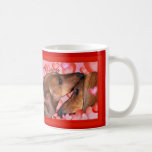 Dachshund Love, A Valentines Day Card Mugs