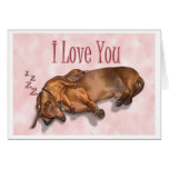 Dachshund Love Card