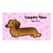 Dachshund Love (longhair) Business Cards