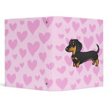 Dachshund Love (smooth coat) binders