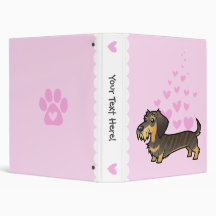 Dachshund Love (wirehair) Binders
