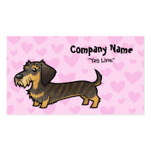 Dachshund Love (wirehair) Business Card Templates