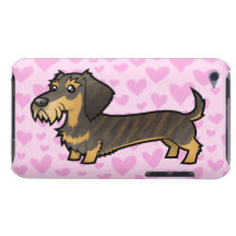 Dachshund Love (wirehair) iPod Case-Mate Cases
