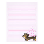 Dachshund Love (wirehair) Personalized Letterhead