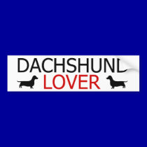 Dachshund Lover Bumper Sticker bumper stickers