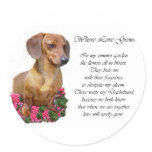 Dachshund Lovers Gifts Round Stickers
