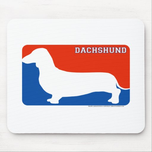Dachshund Major League Dog Mousepad
