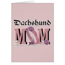 Dachshund MOM Cards