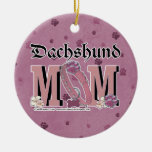 Dachshund MOM Christmas Ornaments