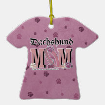 Dachshund MOM Christmas Tree Ornament