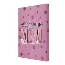 Dachshund MOM Gallery Wrapped Canvas