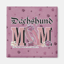 Dachshund MOM Refrigerator Magnet