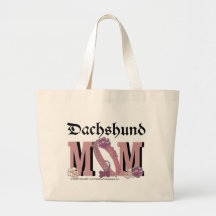 Dachshund MOM Tote Bags