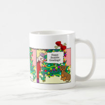 Dachshund Mug: Seasons Greetings