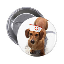 Dachshund nurse button
