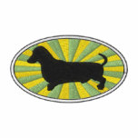 Dachshund Oval Green-Starburst