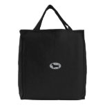 Dachshund Oval Pink Starburst Canvas Bag