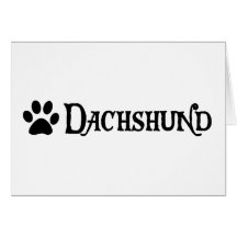 Dachshund (pirate style w/ pawprint) cards