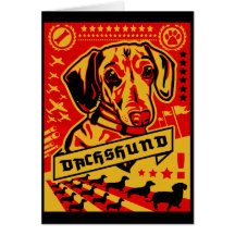 Dachshund Propaganda Cards