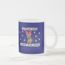 Dachshund Reindeer Frosted Mug
