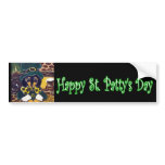 Dachshund  Saint Patty Bumper Sticker