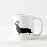 Dachshund Santa Hat Mugs