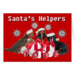 Dachshund Santa's Helper Cards