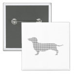 Dachshund Silhouette From Many Button