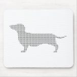 Dachshund Silhouette From Many Mouse Pad
